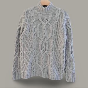 VTG Ralph Lauren exclusive Hand knit wool cable Chunky Sweater fisherman Preppy